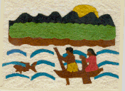 Miskito Tunu Bark Art Piece.